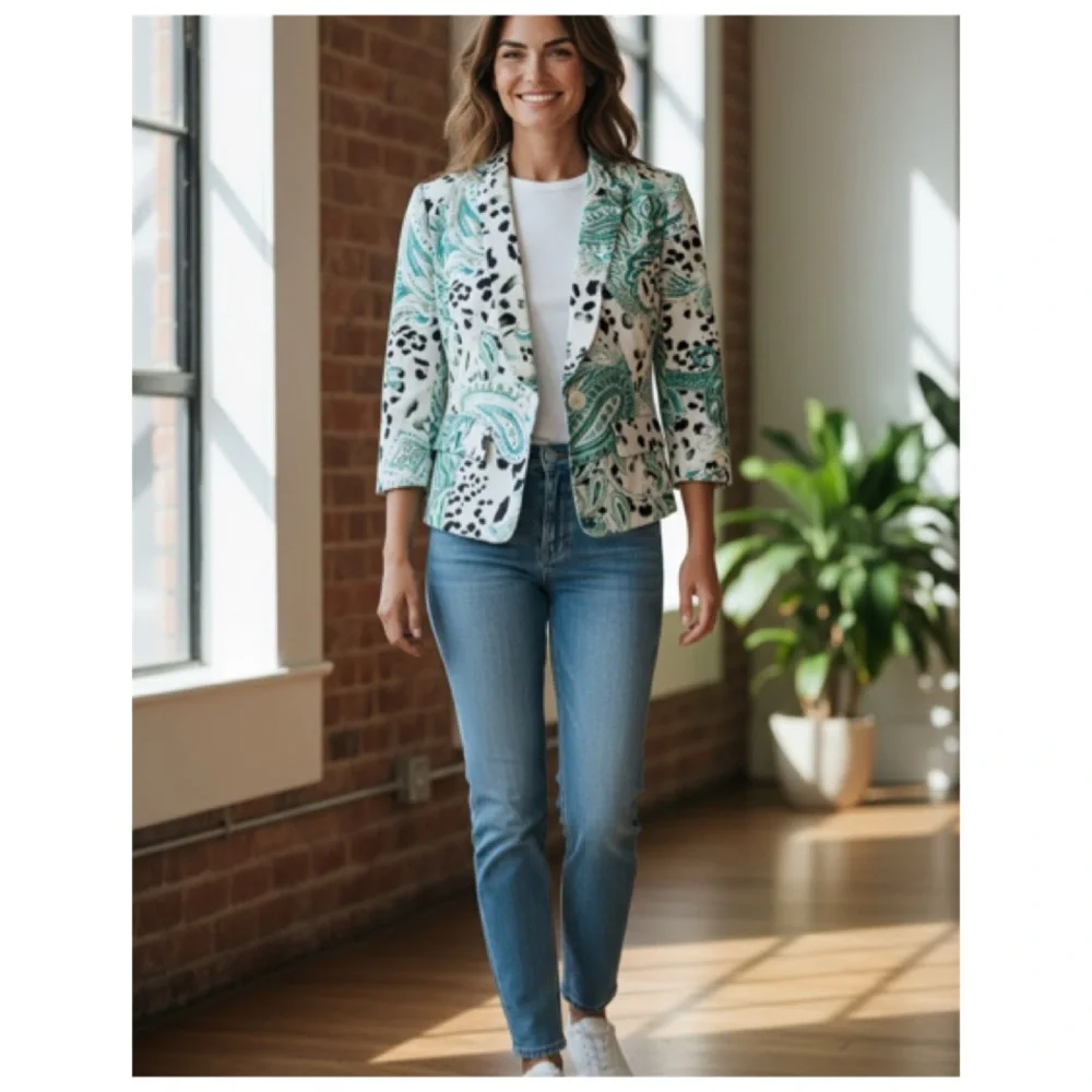 W BY WORTH CAREER BLAZER SIZE 4 - Picture 5 of 16